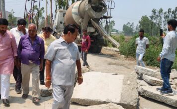 किच्छा विधायक तिलक राज बेहड़ ने महाराजपुर मार्ग पुनर्निर्माण कार्य का किया औचक निरीक्षण, गुणवत्ता और समयसीमा पर दिए सख्त निर्देश…