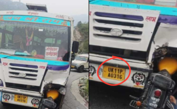 बदरीनाथ हाईवे पर दर्दनाक हादसा, बस और बुलेट की भिड़ंत में युवक की मौके पर मौत